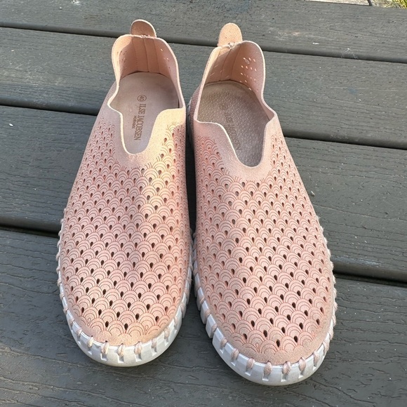 ILSE Jacobsen pink slip on leather platform sneakers 9 40 - Picture 5 of 6